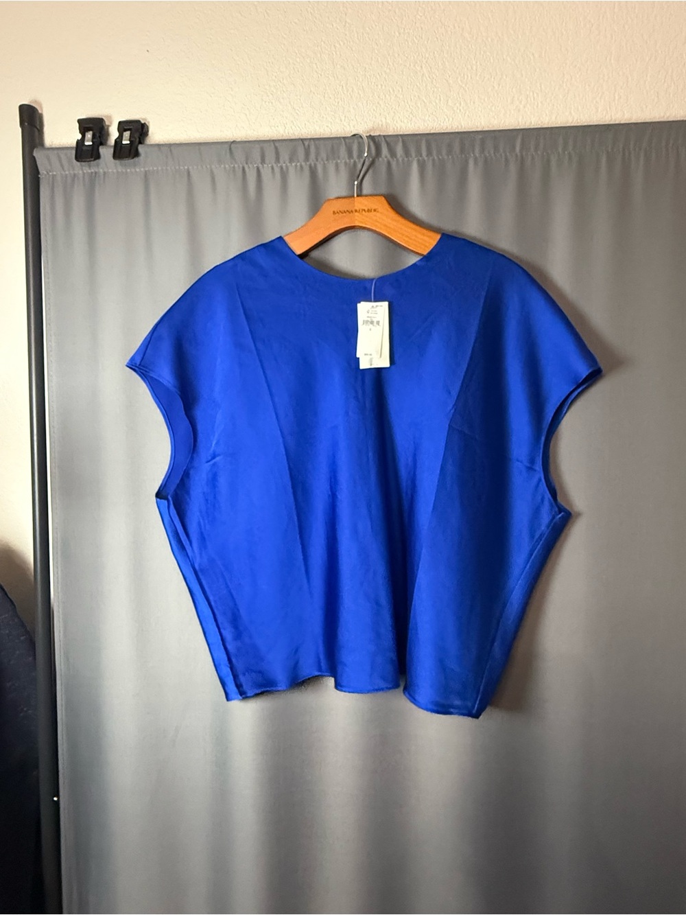 Banana Republic Bold Cobalt Short-Sleeve Blouse